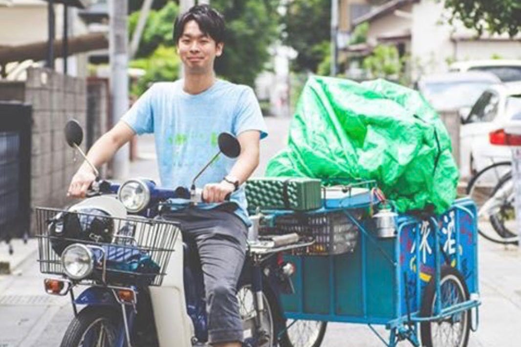 リョーヤ応援団【リヤカー日本一周】移動式BARを盛り上がるコミュニティ
