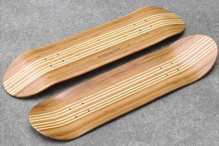 Bamboo Bomber ( レスポンスのいいスケートボードデッキ） - CAMPFIRE