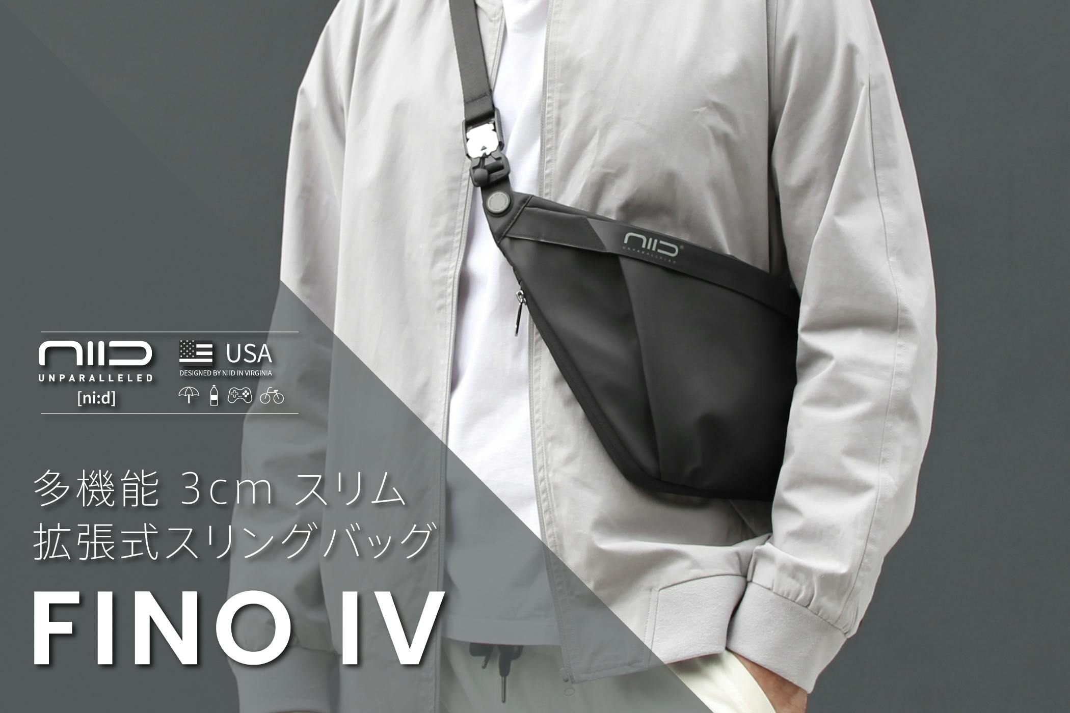 ほぼ新品 [NIID] [ニード] ボディバッグ FINO IV-