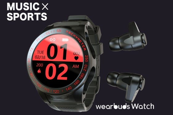 2秒装着で音楽もスポーツも◎ワイヤレスイヤホン×スマートウォッチwearbuds