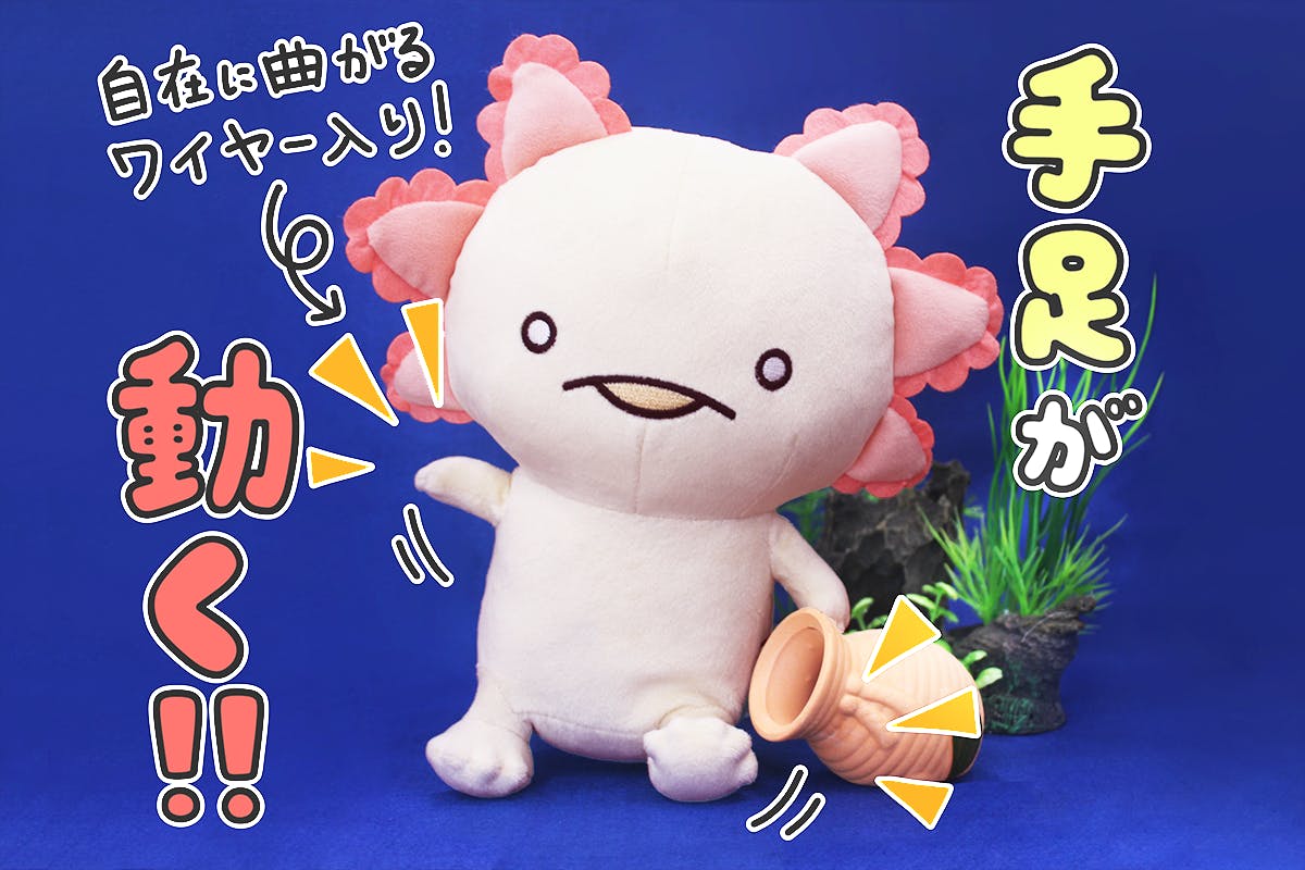 人生はウーパールーパー ぬいぐるみ化プロジェクト Campfire キャンプファイヤー 人生はウーパールーパー ぬいぐるみ化プロジェクト Campfire キャンプファイヤー