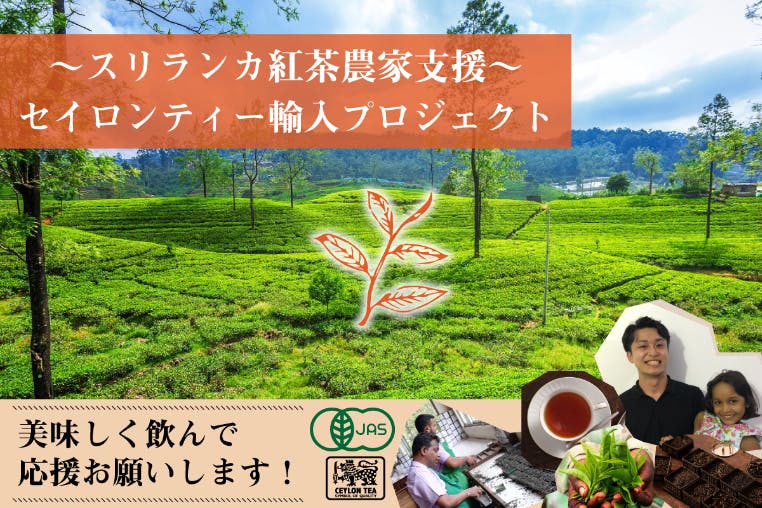 手摘み有機紅茶！コロナで苦しむスリランカの紅茶農園から紅茶を輸入して支援したい！