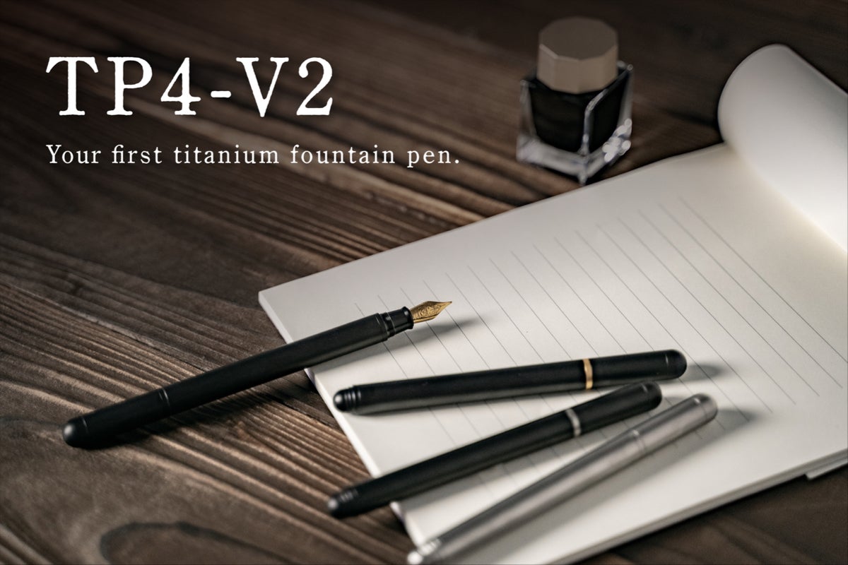 美品】TIMAZE / チタン万年筆:TP4-V2 ( M 太字 ) GRAY 美品】TIMAZE / チタン万年筆:TP4-V2 ( M 太字 ) GRAY