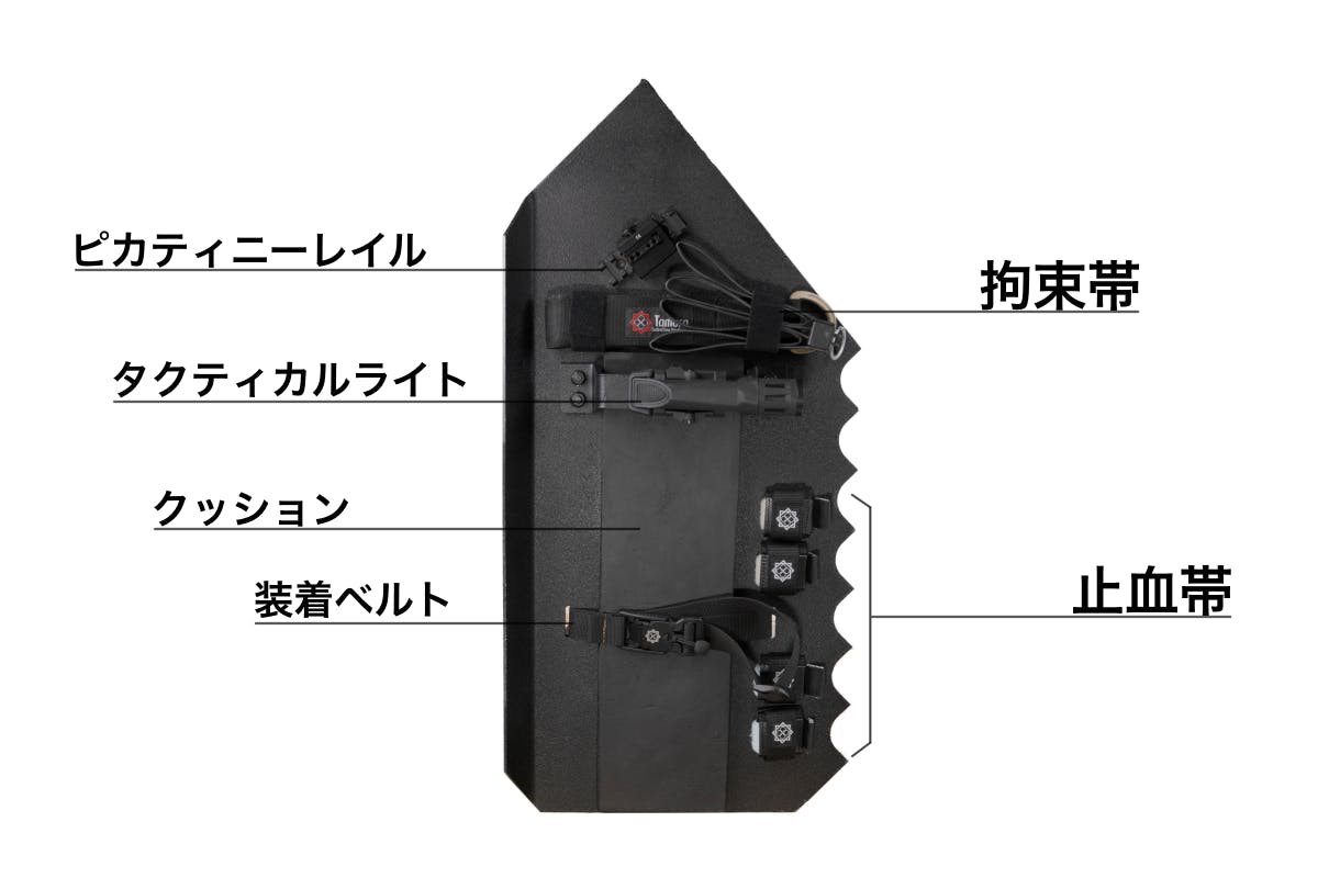 守護臣　ブラック　通常版　新品未使用　田村装備開発 守護臣 通常版 護身具セット （盾・スティック・説明用