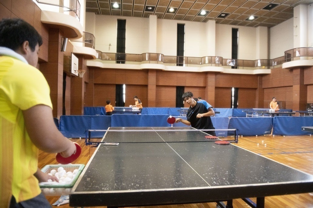 上等 卓球 タオル バイカラーテキストロゴスポーツタオル