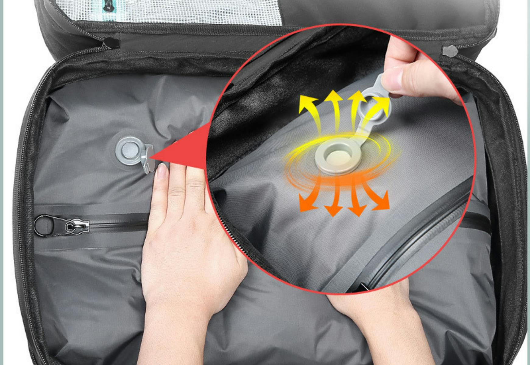 衣料品圧縮機能が搭載された多機能真空バックパック N Bag 登場 Campfire キャンプファイヤー 衣料品圧縮機能が搭載された多機能真空バックパック N Bag 登場 Campfire キャンプファイヤー