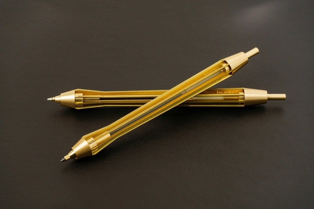真鍮製組み立て式ボールペン・シャープペン「KUMU ONDA」 - CAMPFIRE