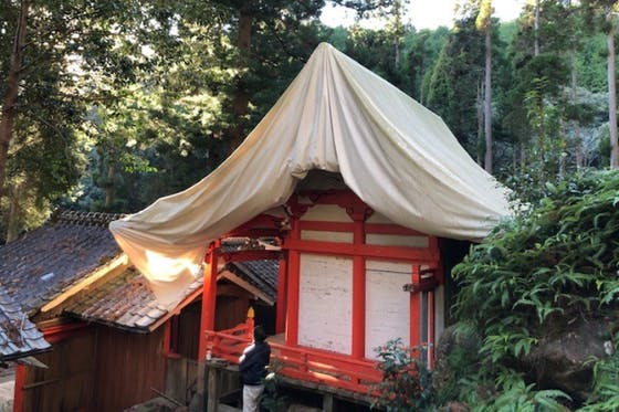(キャンプファイヤー)　竜巻被害を受けた「竹谷神社本殿の再建」にお力をお貸し下さい！　CAMPFIRE