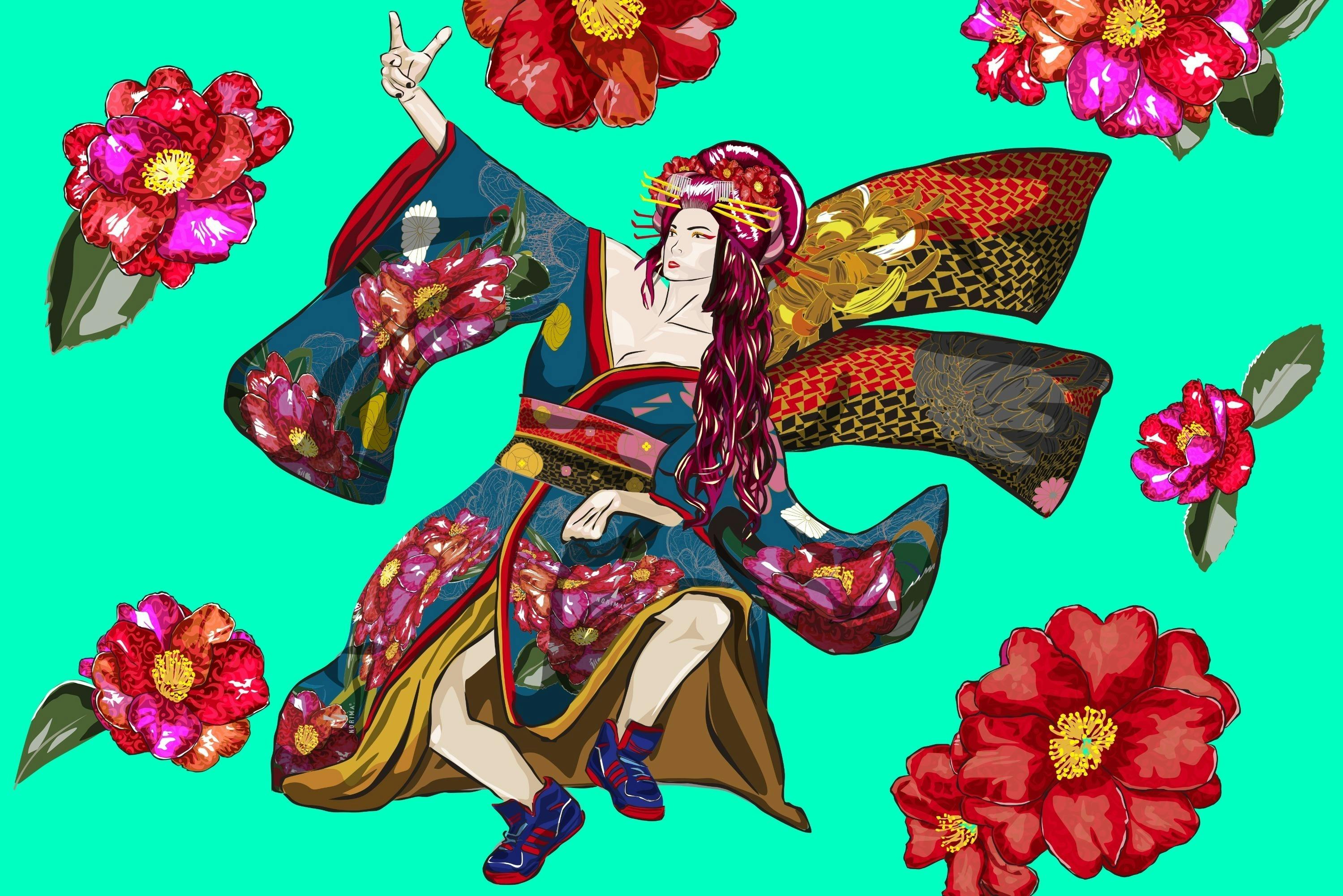 ねこ ドーナツ 浮世絵 花 和をテーマにしたイラストの個展を全国で開きたい Campfire キャンプファイヤー ねこ ドーナツ 浮世絵 花 和をテーマにしたイラストの個展を全国で開きたい Campfire キャンプファイヤー