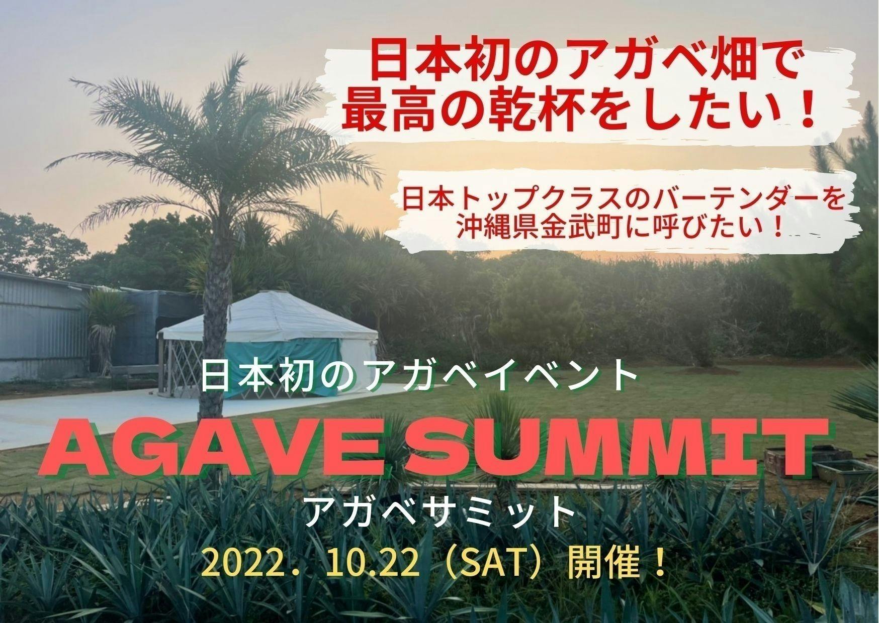 日本初のアガベ畑で最高の乾杯を!沖縄で『AGAVE SUMMIT』を開催したい