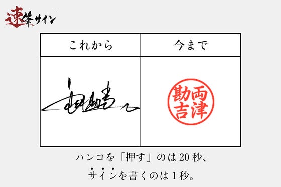 【1秒サイン】美しい字を書くプロの“書道家”が、あなただけのサインを作成