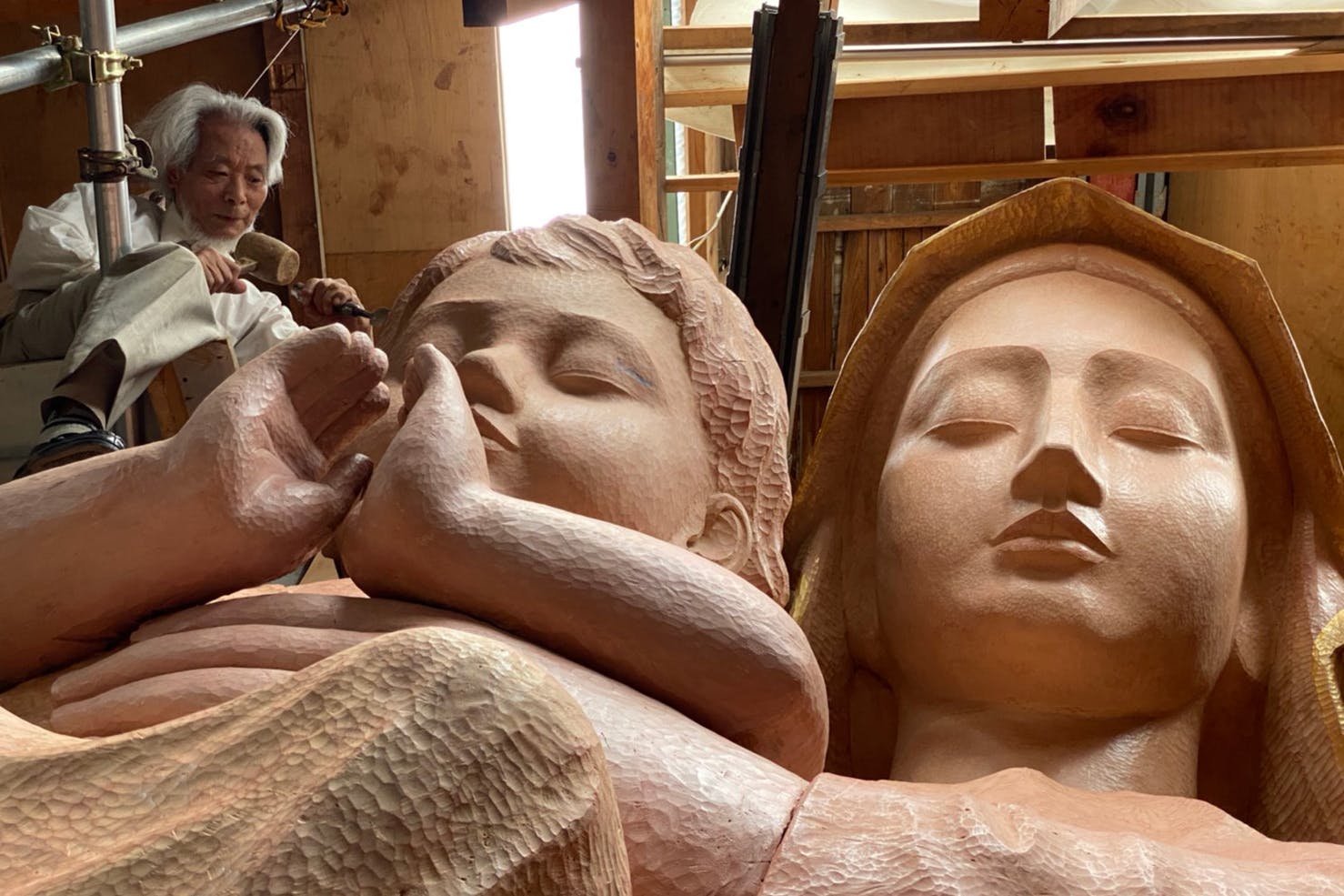 40年間彫り続けた、未完のマリア像を完成させたい！