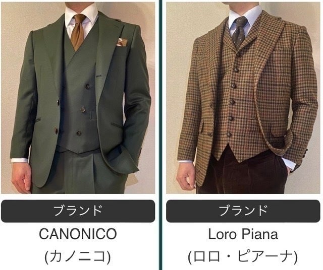 オーダーメイドスーツで自分に合ったスーツを。高級ブランドも