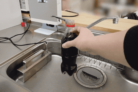 シンクが食洗機に!500Wの洗浄力で大きなシンクに対応。超音波食洗器