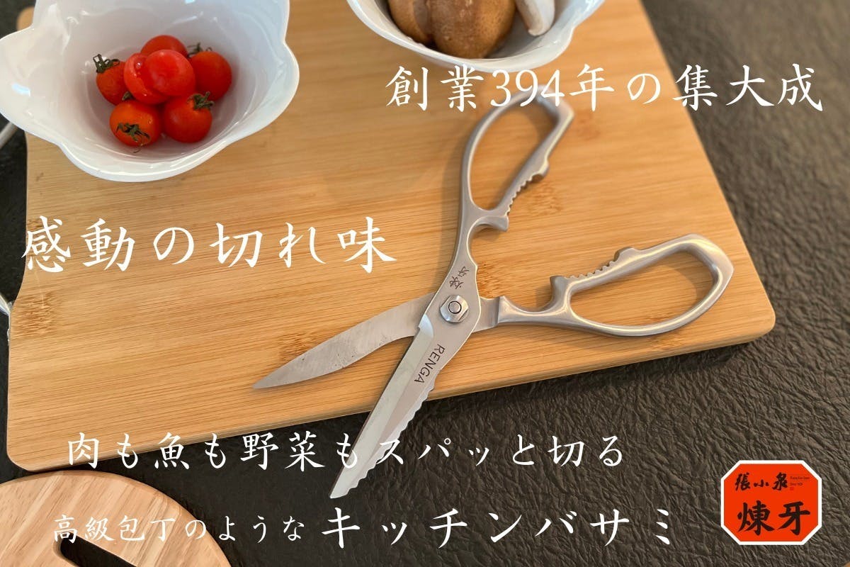 切れ味抜群な包丁9点セットと便利なキッチンはさみ+apple-en.jp