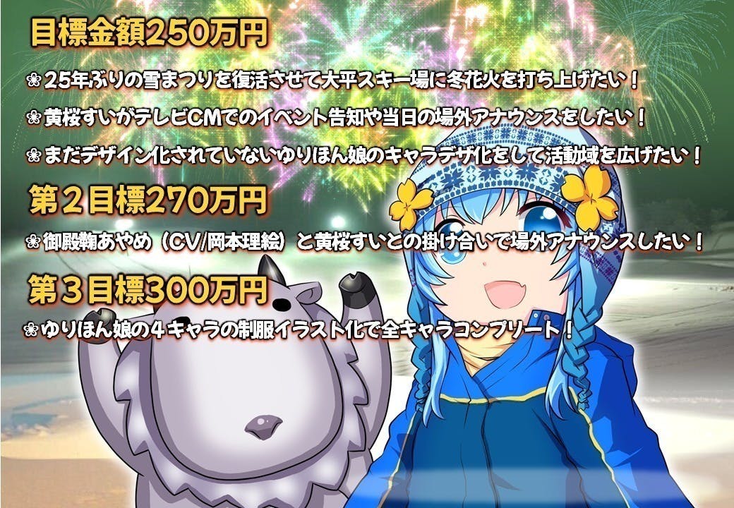 小さなスキー場の未来をかけて冬花火を打ち上げたい!黄桜すいの挑戦 CAMPFIRE (キャンプファイヤー)