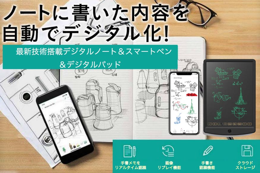 第３弾 日本製ノート 最先端技術 紙に書いた手書きメモをデジタル化 Campfire キャンプファイヤー