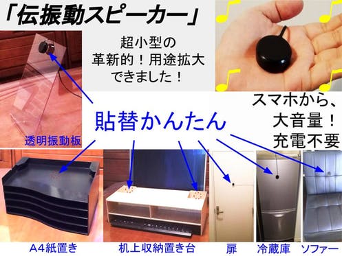 貼替かんたんな超小型に成功！スマホで大音量対応の振動スピーカー - CAMPFIRE (キャンプファイヤー)