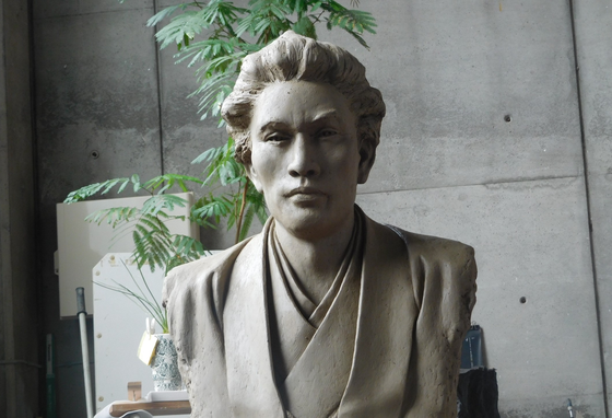 日本で最初に博物館を作った鹿児島の士、町田久成の胸像を上野の博物館